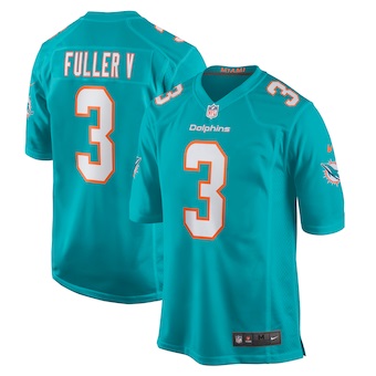 mens nike will fuller v aqua miami dolphins game player jers